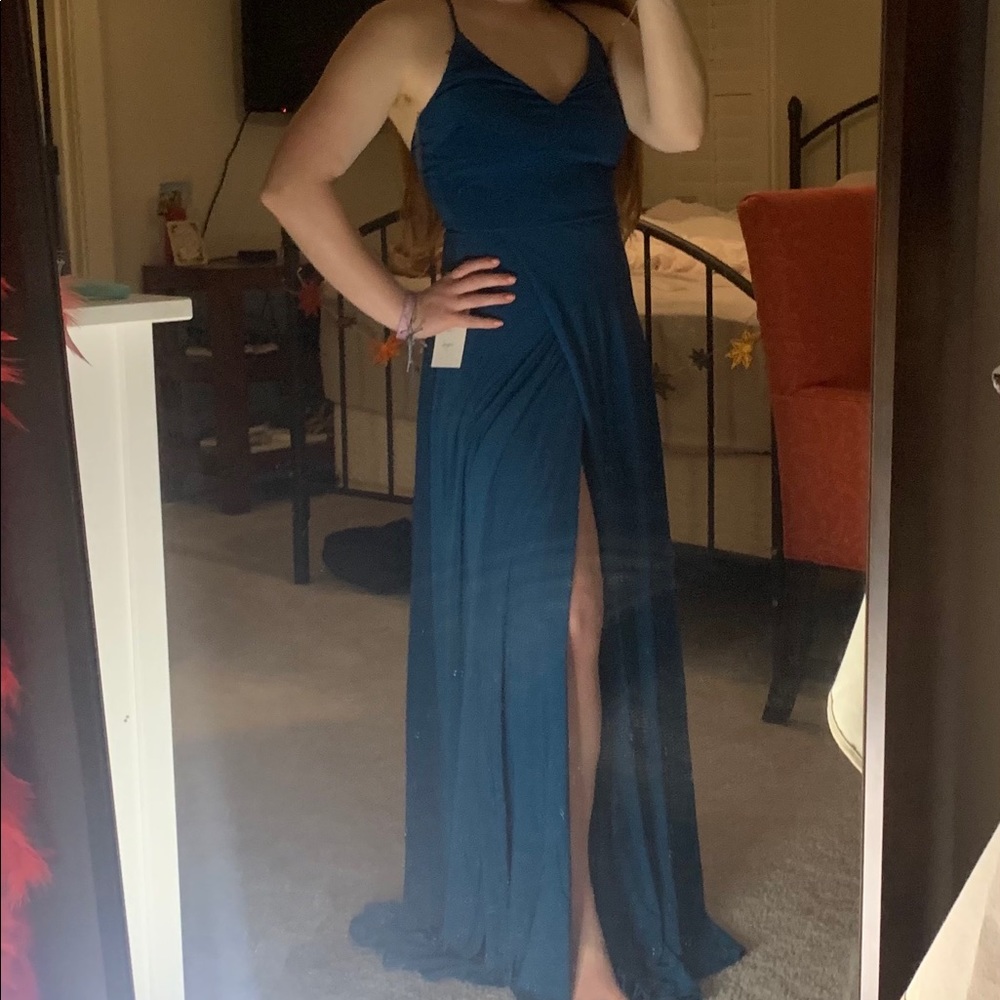 Open-Back Long Formal Dress by Simply Dresses